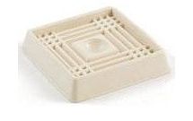 RUBBER FURNITURE CUP OFF WHITE (2CD) 3" SQUARE