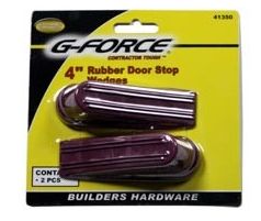 RUBBER DOOR STOP WEDGES (2 CARDED)