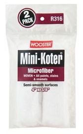 MINI-KOTER MICROFIBER FABRIC ROLLER COVER 4" X 3/8"