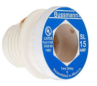 PLUG FUSE TIME DELAY TAMPER PROOF BASE (3CD) SL-15 15 AMP