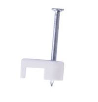 LOW VOLT STAPLES 3/16" WHITE 25 PACK