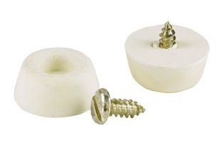 WHITE RUBBER BUMPER (4CD) 7/8" SCREW OFF