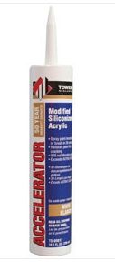 ACCELERATOR SILICONIZED ACRYLIC LATEX CAULK  WHITE