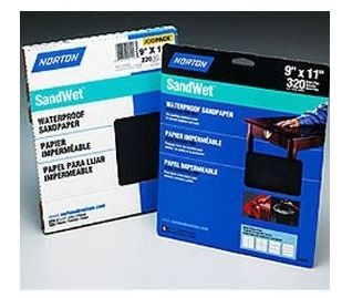 WET OR DRY SANDPAPER 9" X 11"- 320 GRIT