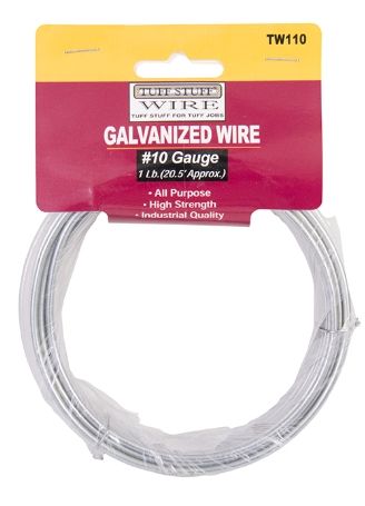 GALVANIZED WIRE #10 GAUGE   1-LB (APP 20.5 FT)