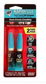 RAPID FUSE 3G FAST CURING ALL PURPOSE ADHESIVE CLEAR 2PK