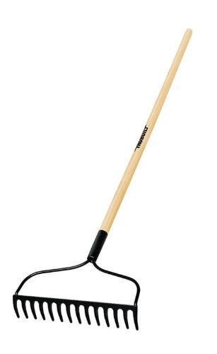 Welded Bow Rake - Long Wood Handle