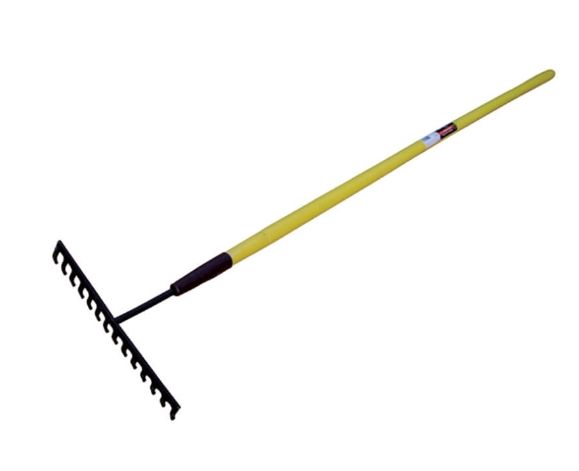 14 Tines Level Head Rake - Fiberglass Handle