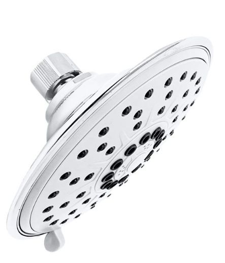 6 Spray Pattern Shower Head, 1.8 GPM