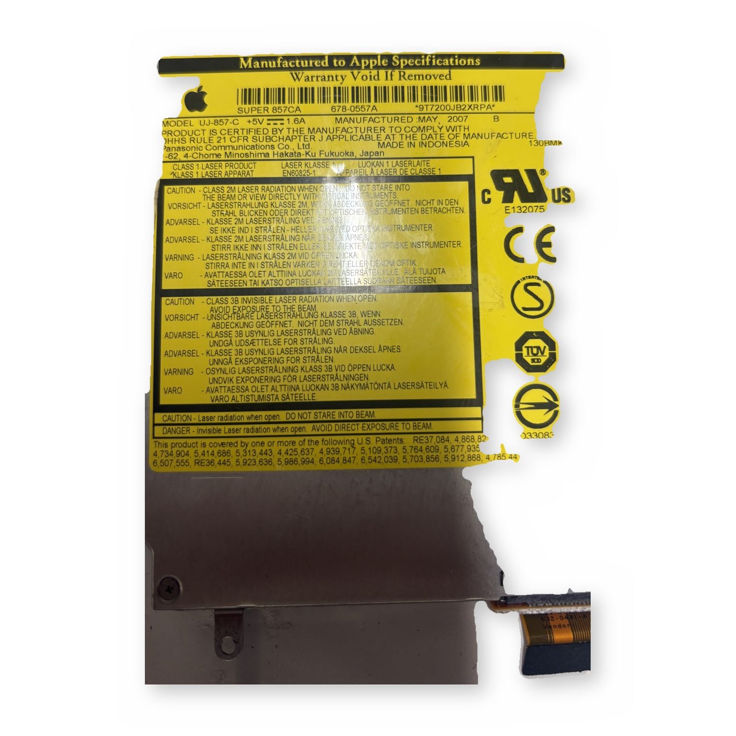 Apple iMac SuperDrive Slim SATA DVD-RW Optical Drive with Ribbon Cable — photo 3