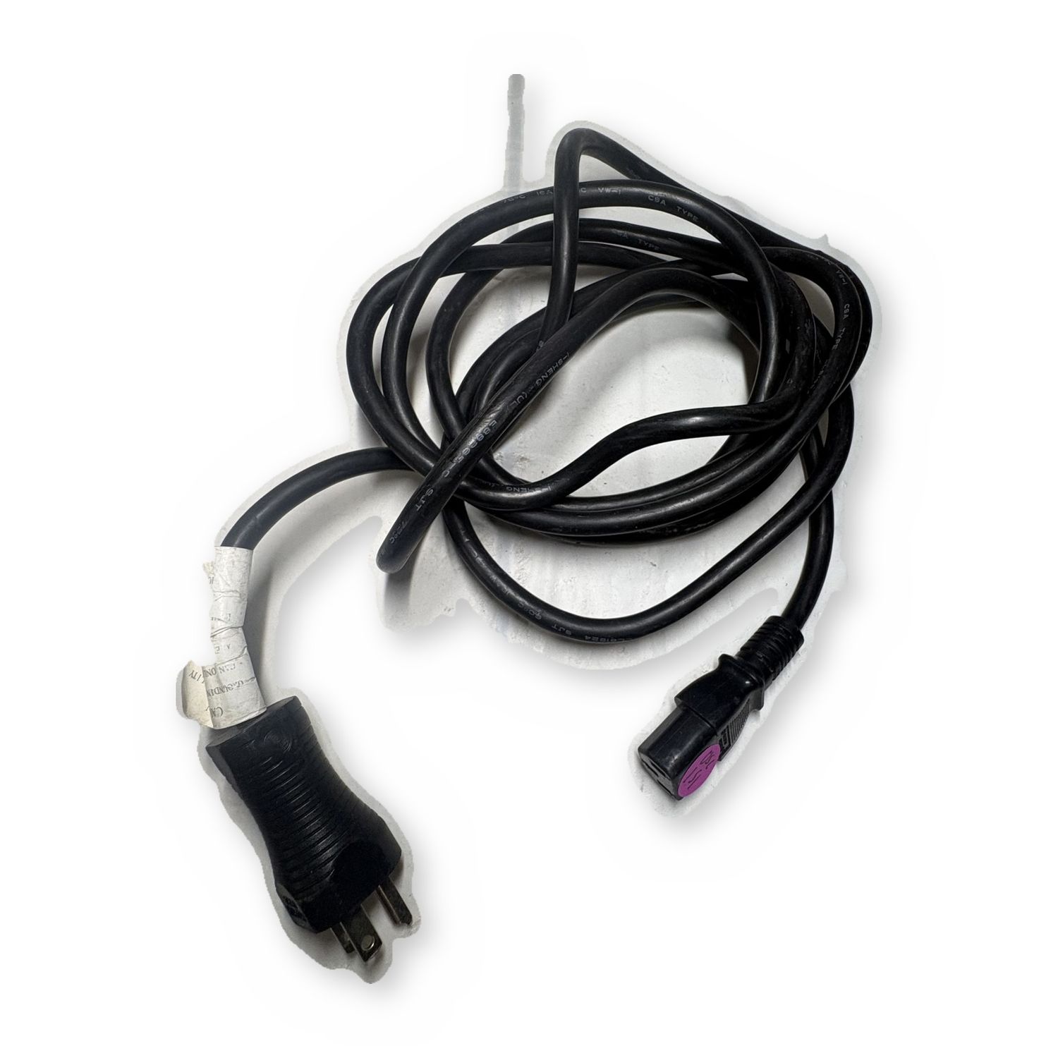 3-Prong AC Power Cord NEMA 5-15P to IEC C13 Computer Monitor Cable — photo 2