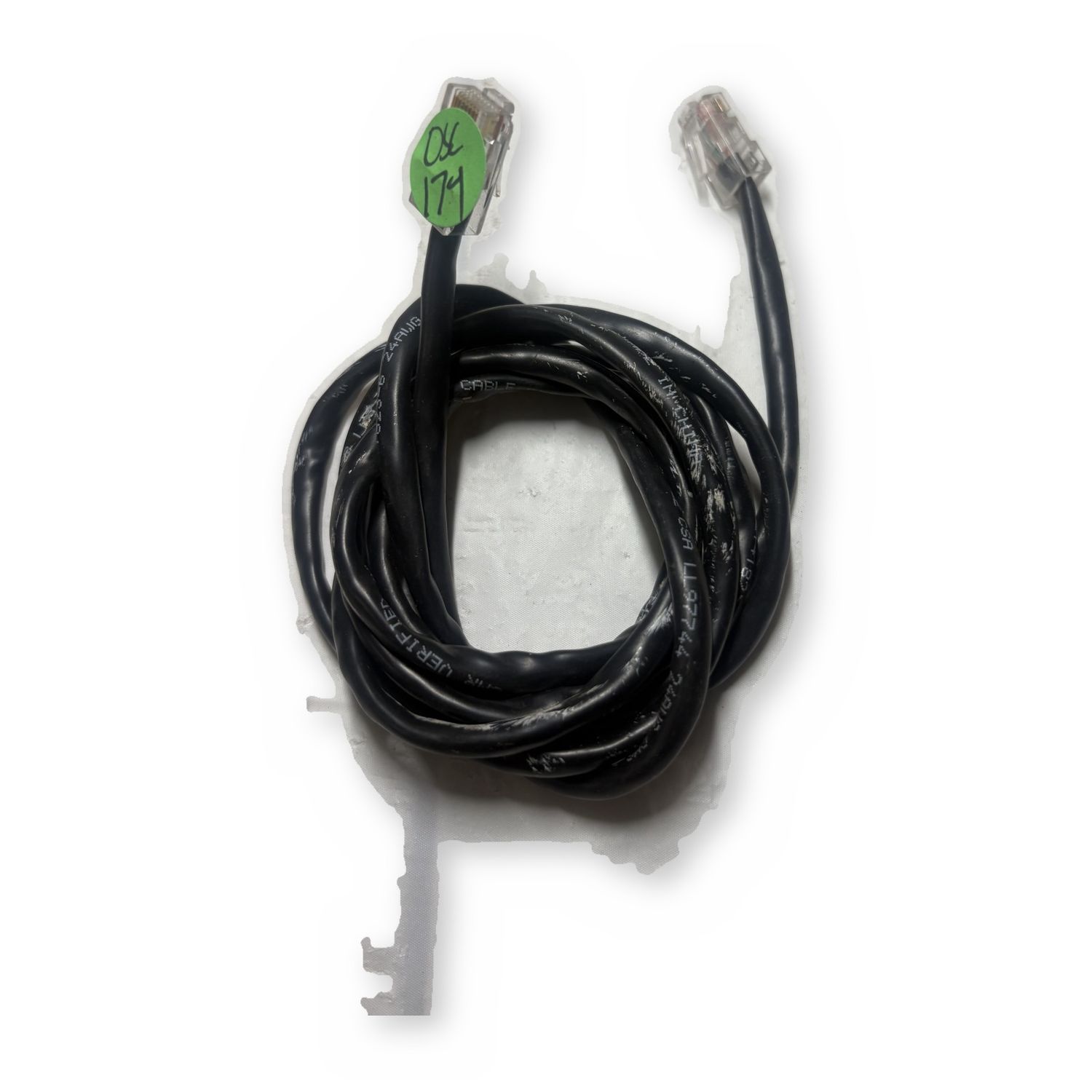 Cat5e RJ45 Ethernet Patch Cable Black Network LAN Cable 10ft — photo 2