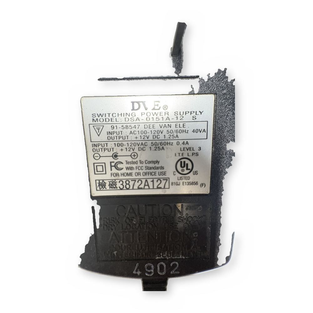 DVE Switching Power Supply AC DC Adapter Wall Charger Barrel Unit 2 — photo 1