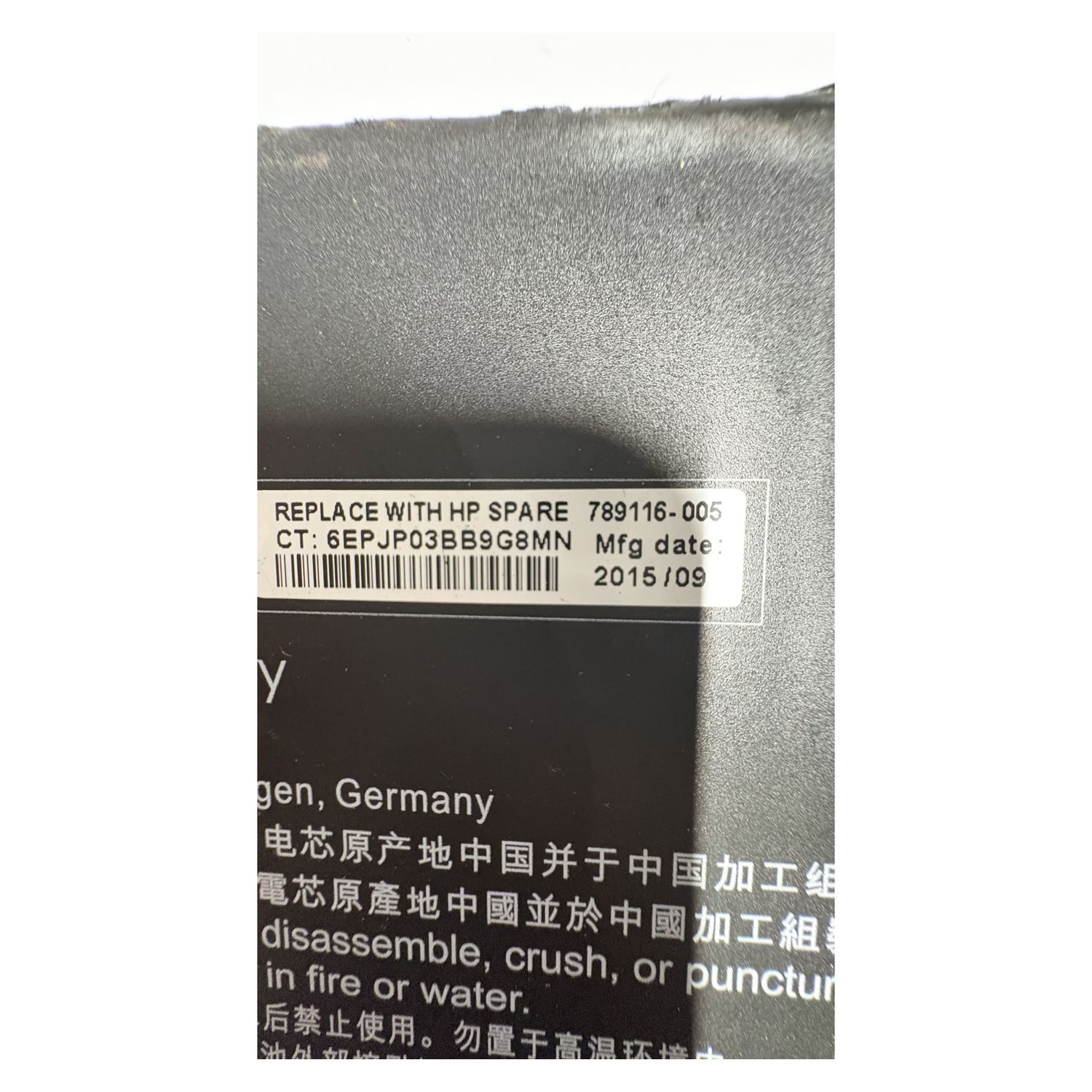 HP Laptop Battery PK03XL 11.4V Swollen Only - For Parts / Not Working — photo 3