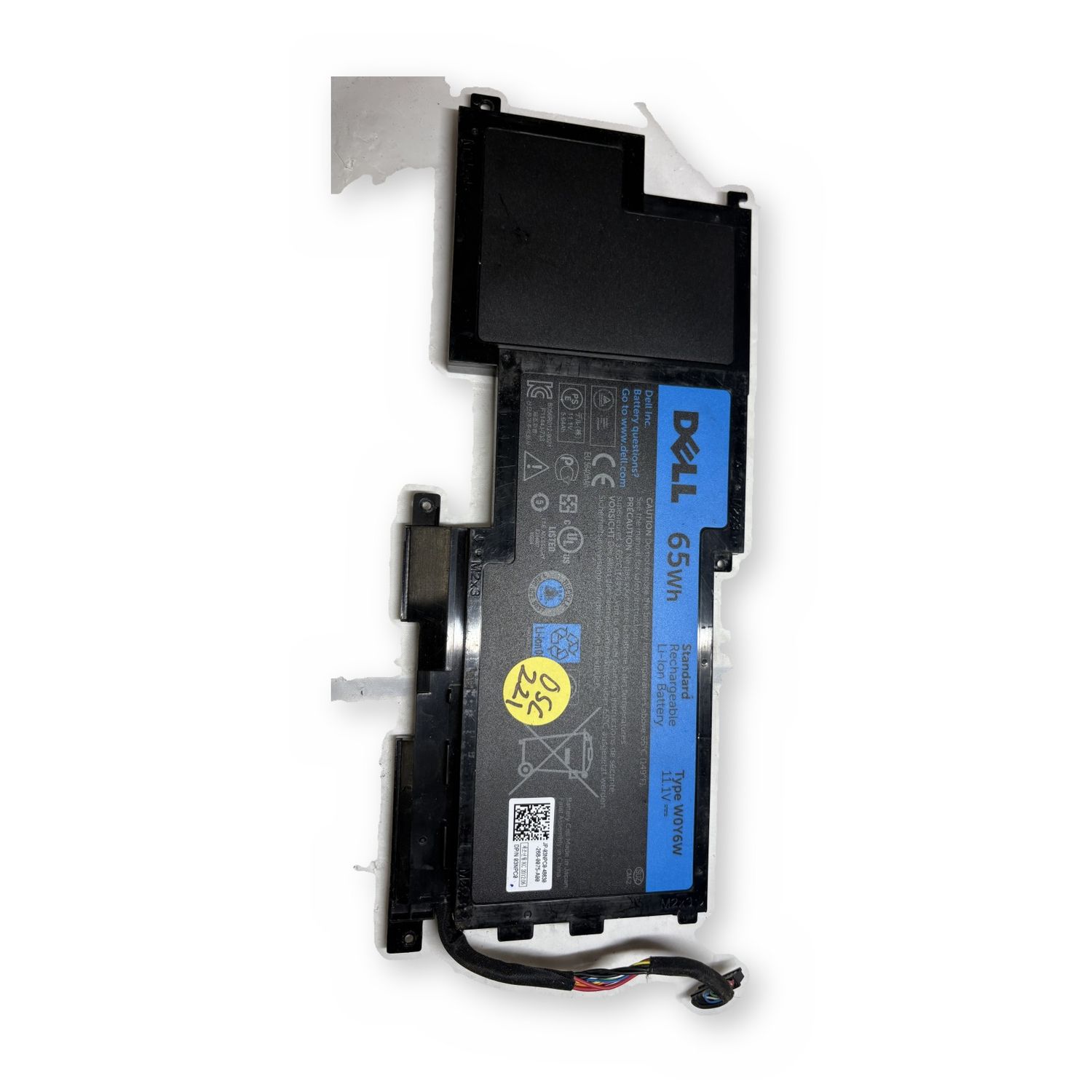 Dell Laptop Battery Type W0Y6W 65Wh 11.1V XPS 15 Replacement — photo 2