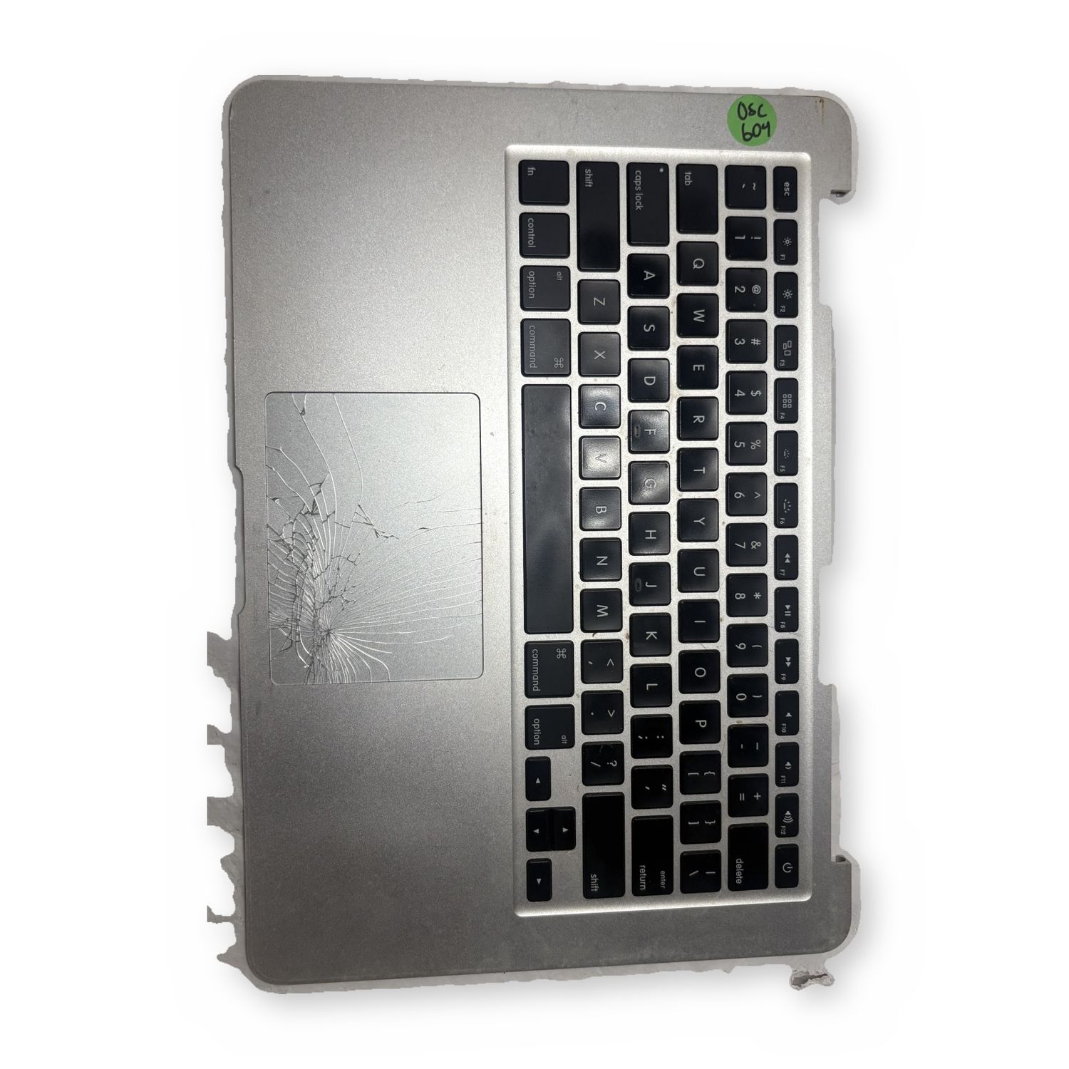 MacBook Air 13in A1466 Top Case Palmrest US Keyboard - Cracked Trackpad Parts - For Parts / Not Working — photo 2