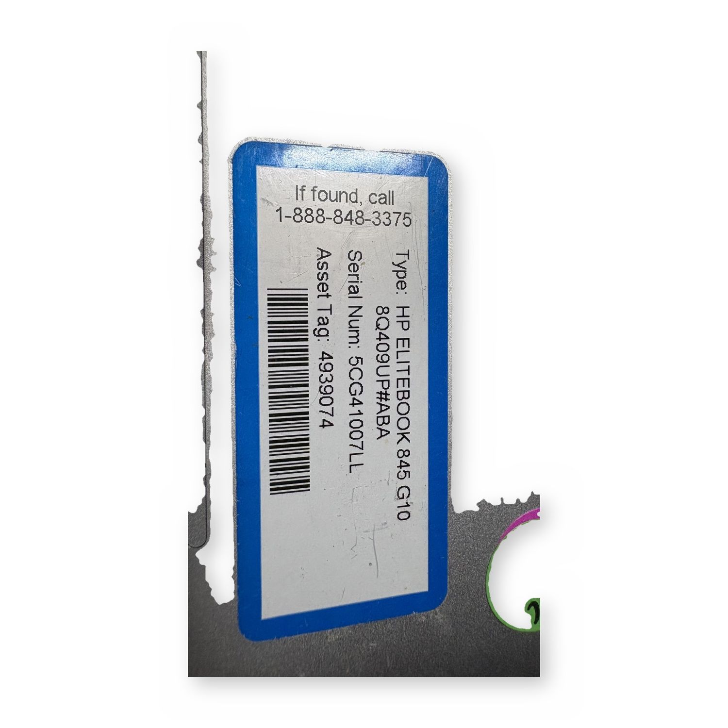 HP EliteBook 845 G10 14in FHD LCD Display Assembly Complete Silver Lid — photo 5