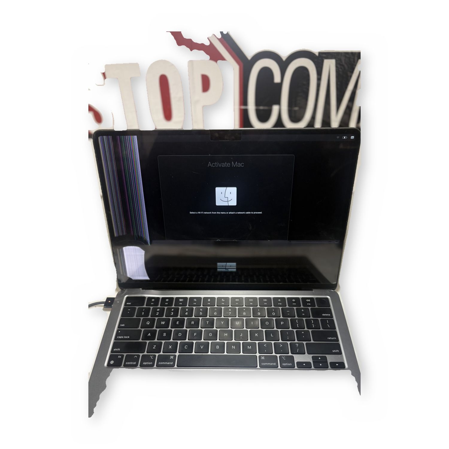 Apple MacBook Pro 13 Space Gray Cracked Display Not Working - For Parts / Not Working — photo 2