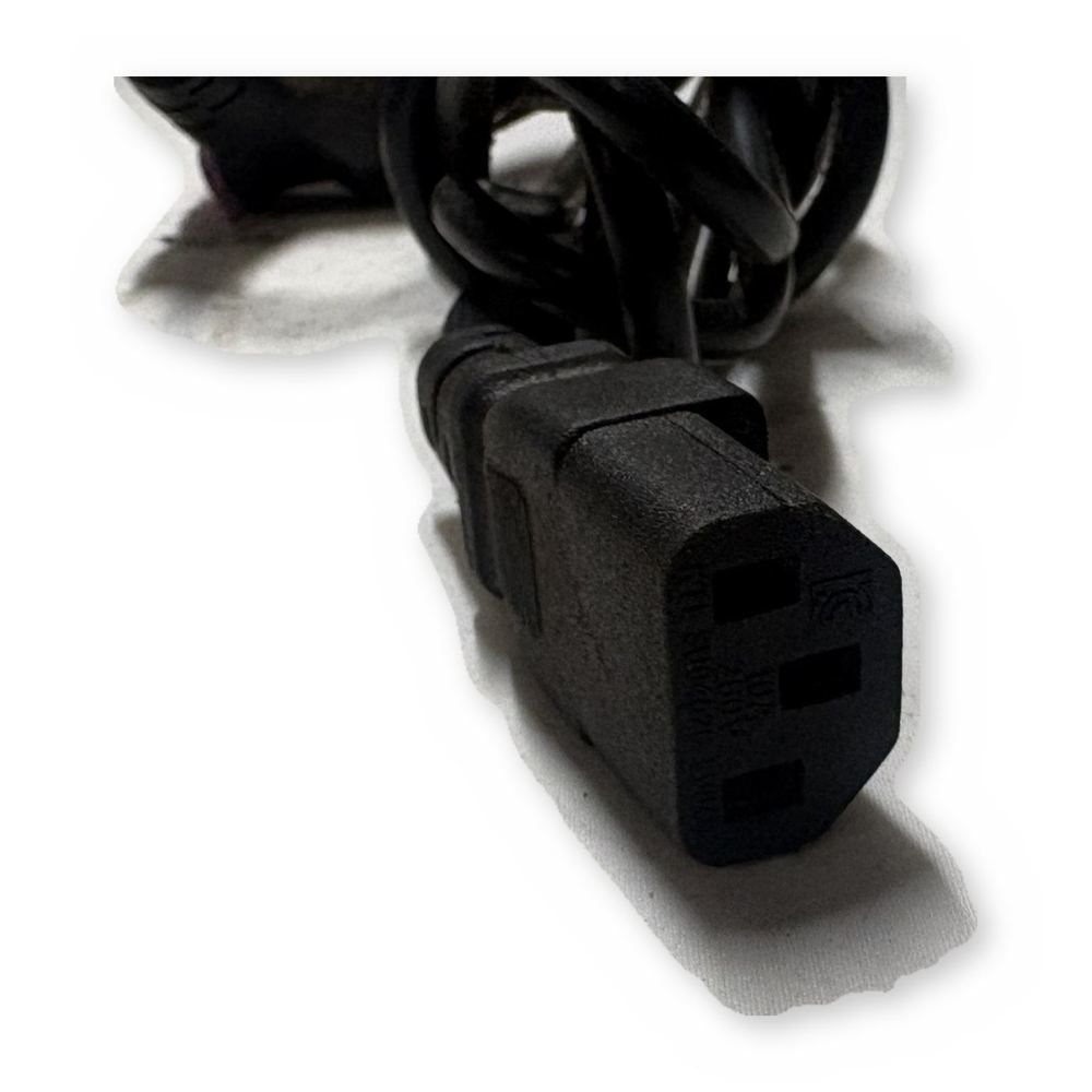 3-Prong AC Power Cord NEMA 5-15P to IEC C13 Computer Monitor Power Cable — photo 1