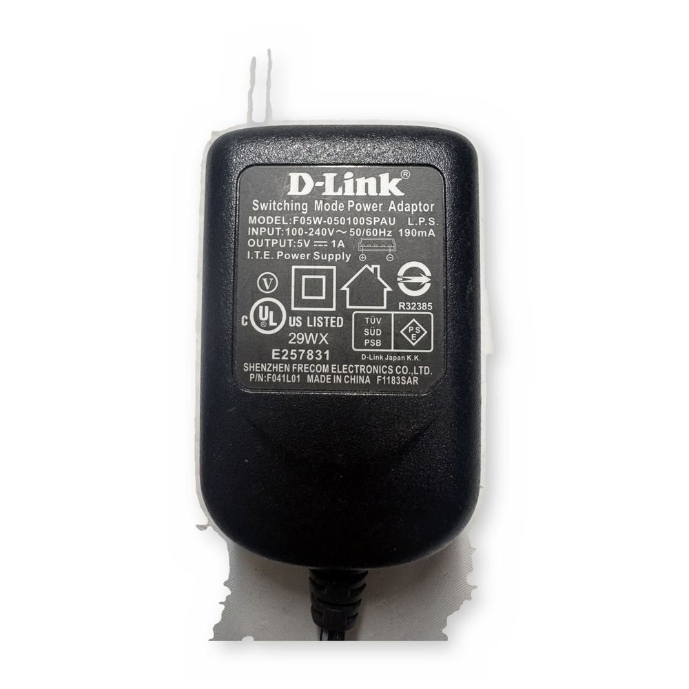 D-Link Power Adapter F05W-050100SPAU 5V 1A Switching Supply OEM (2) — photo 1