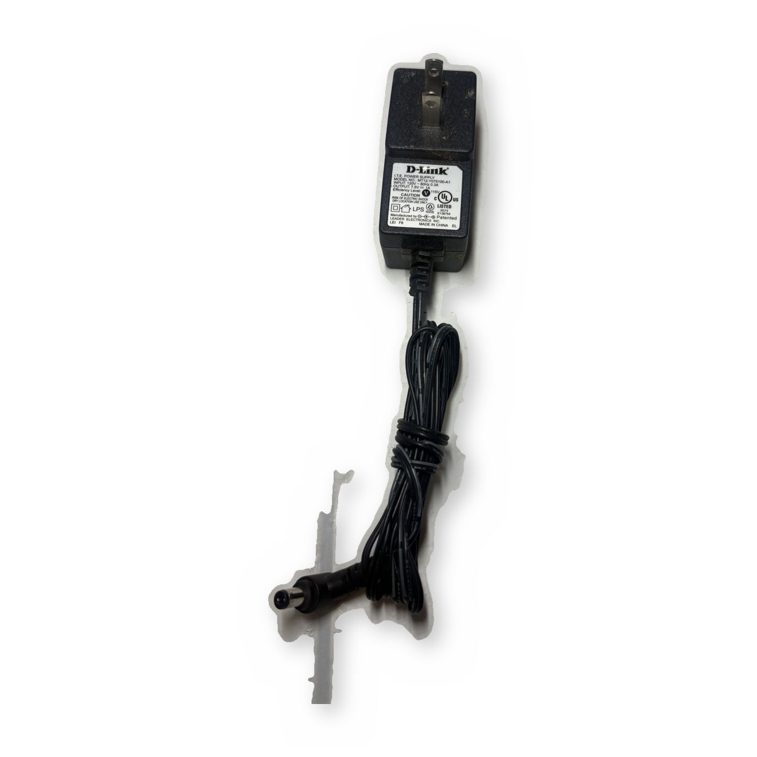 D-Link Power Adapter MT12-Y075100-A1 7.5V 1A ITE Power Supply OEM — photo 3