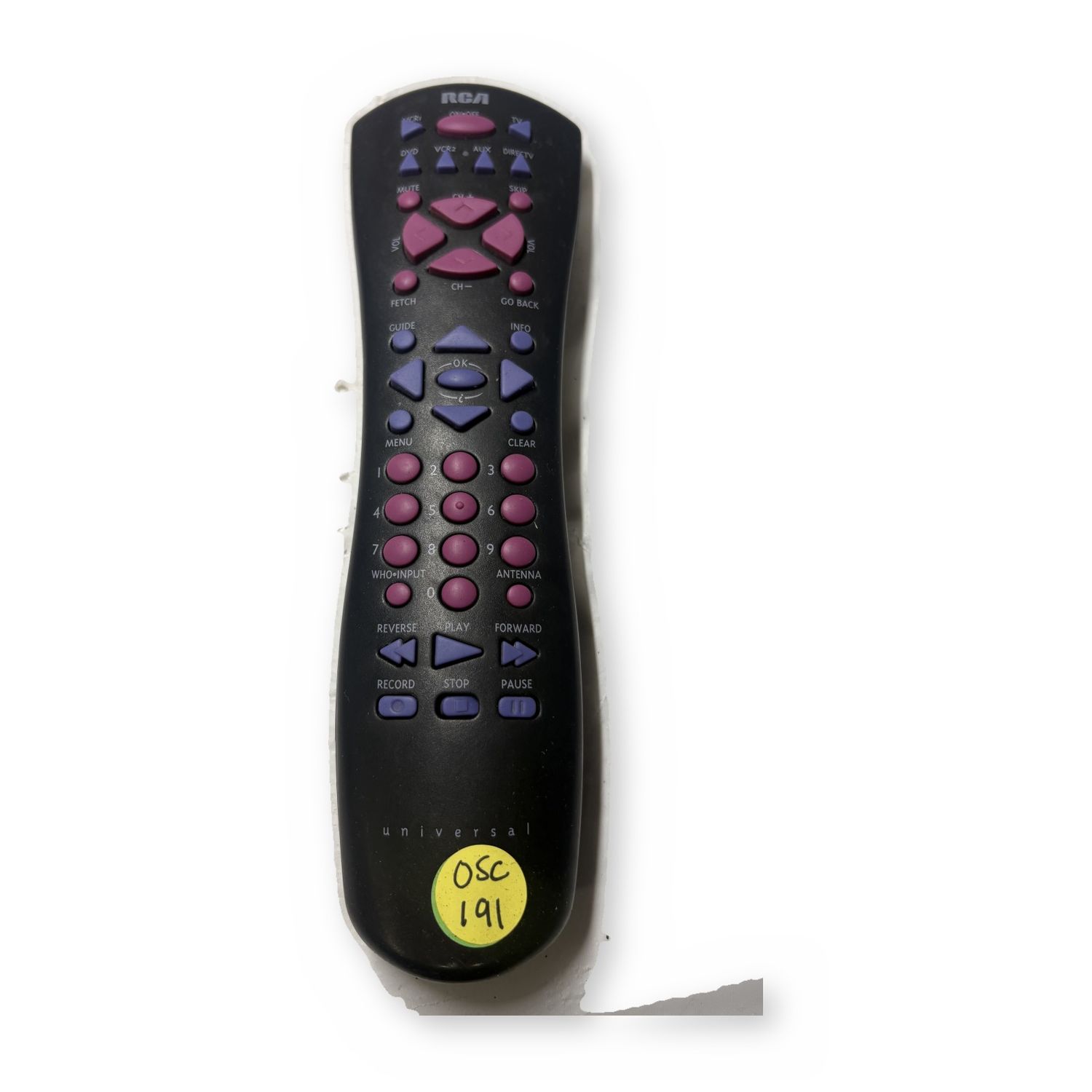 RCA Universal Remote Control Black DIRECTV Cable TV Compatible — photo 2