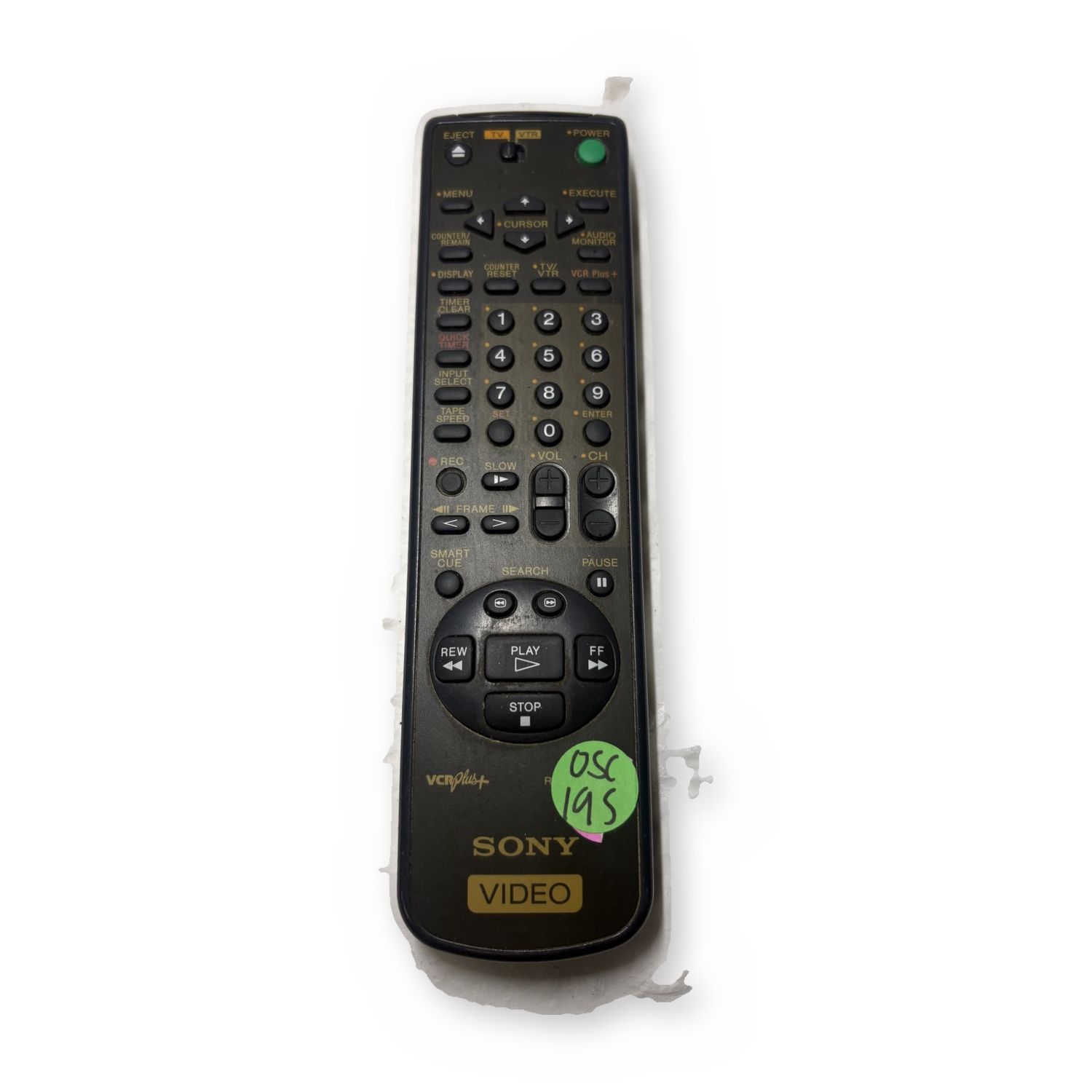 Sony VCR Plus Remote Control VIDEO Black — photo 2