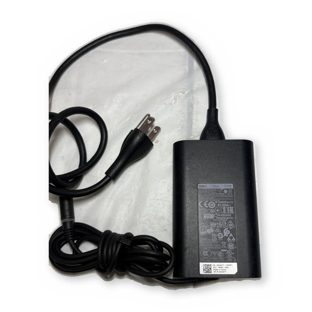 Dell 65W AC Adapter Laptop Charger 0G4K77 with Power Cord — photo 1