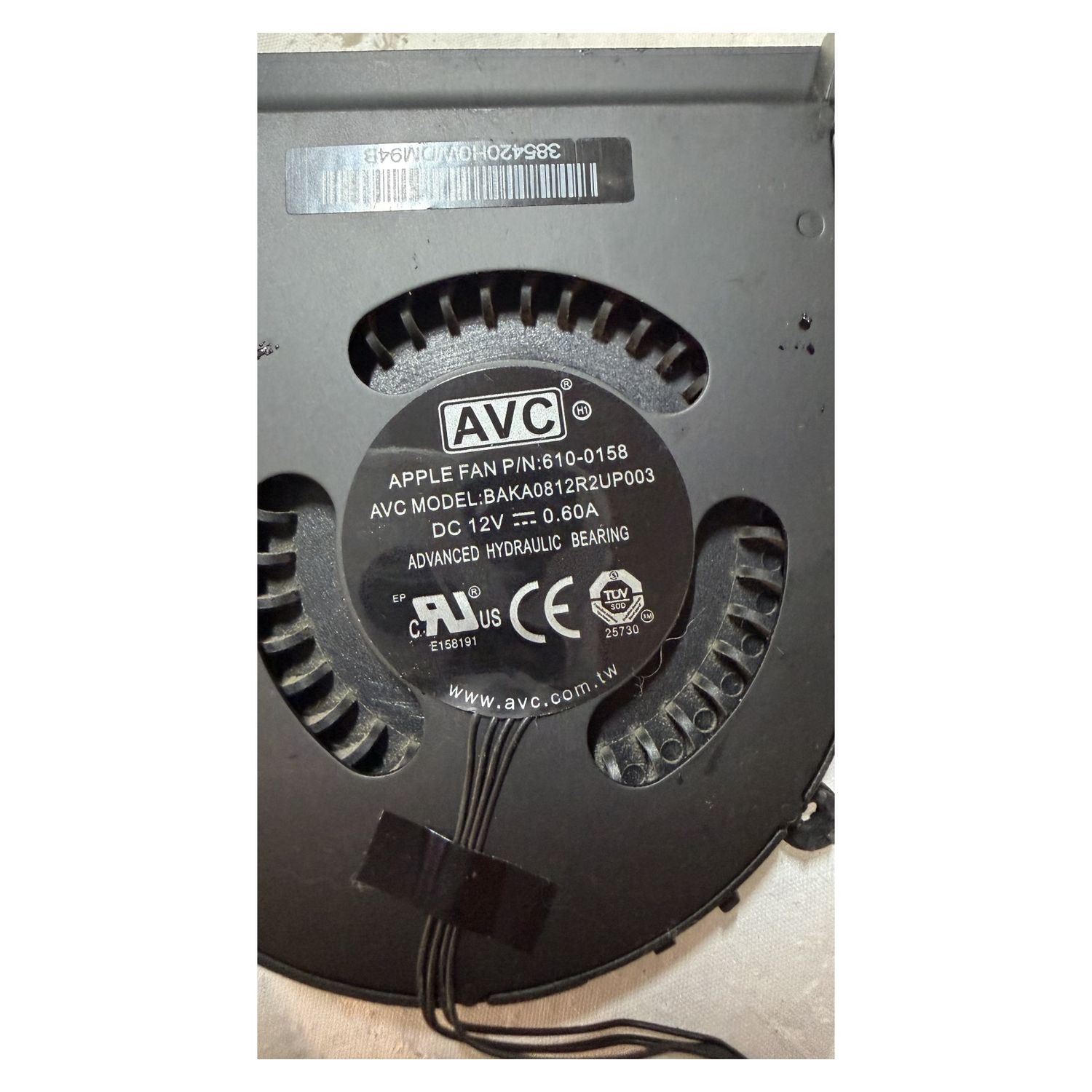 AVC Laptop CPU Cooling Heatsink & Fan Assembly - Untested Pull — photo 4
