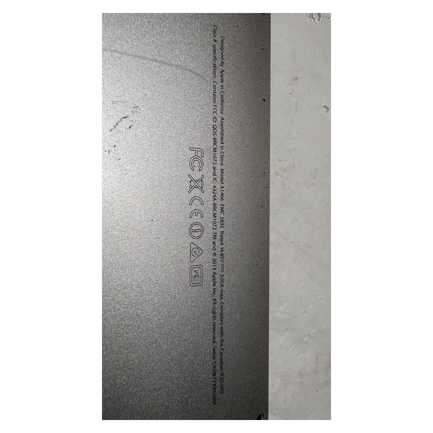 Apple A1466 Bottom Case Base Cover Silver MacBook Air 13in A1466 — photo 2