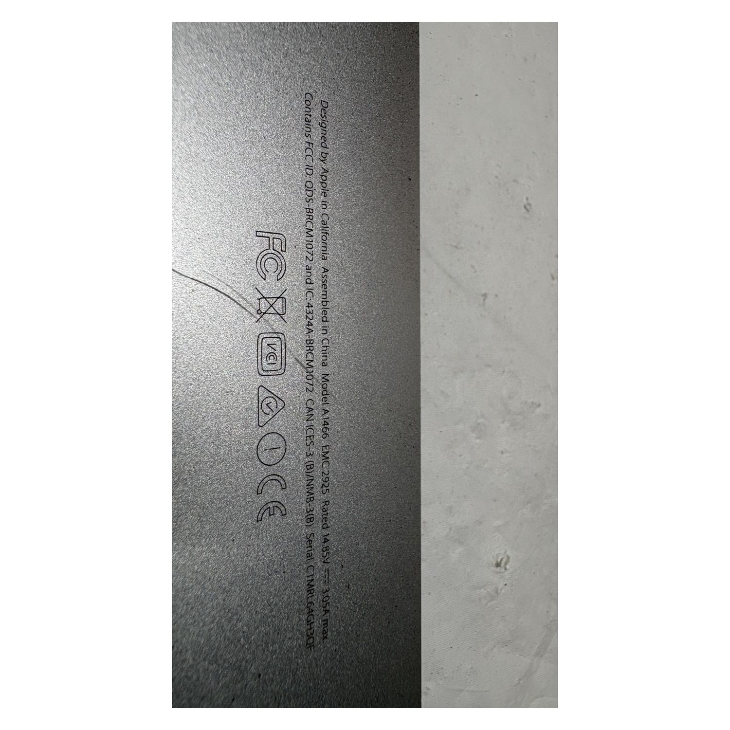Apple A1466 Bottom Case Base Cover Silver MacBook Air 13in A1466 — photo 2