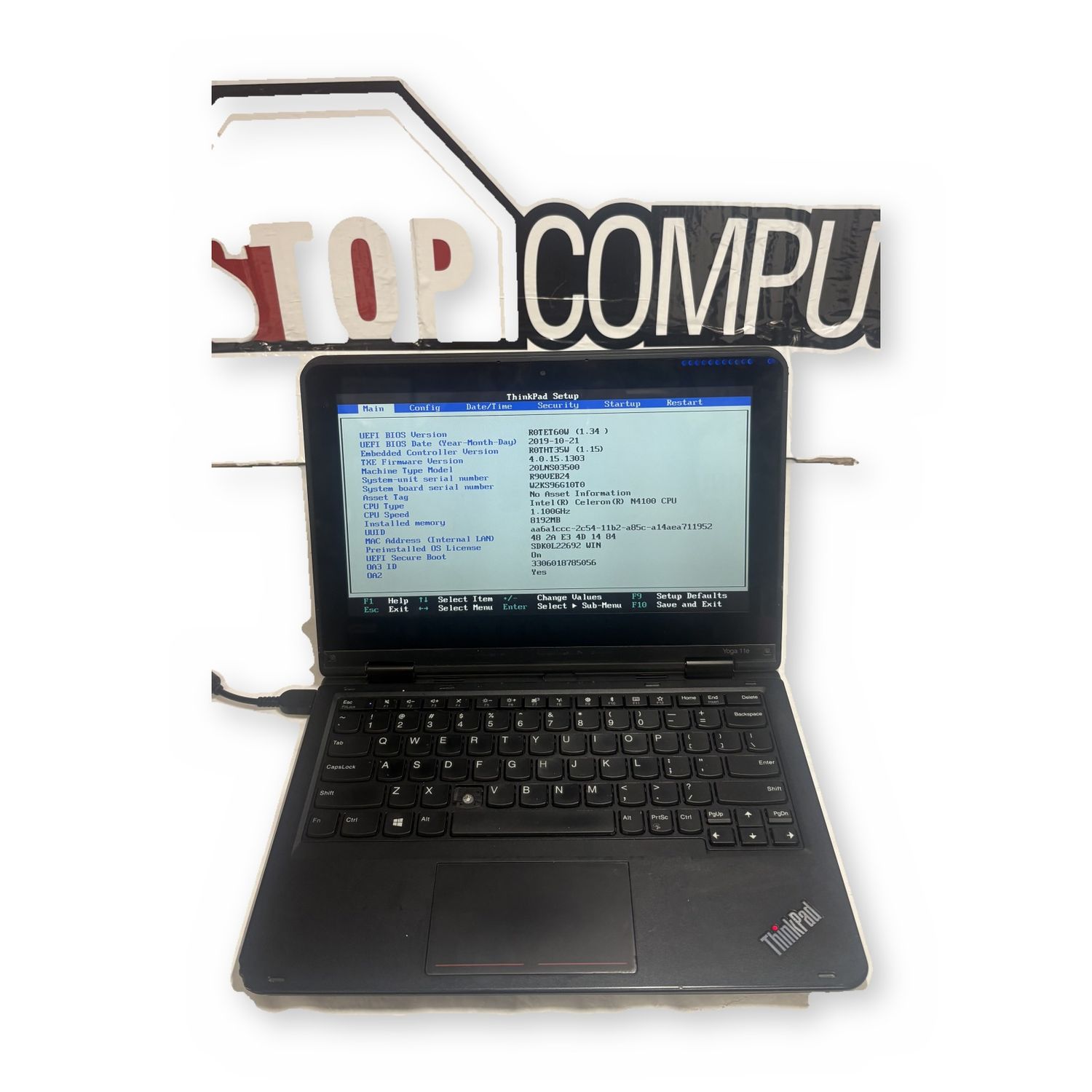 Refurbished Lenovo ThinkPad Yoga 11e 5th Gen N4100 8GB 11.6in 2-in-1 Touchscreen Laptop — photo 1