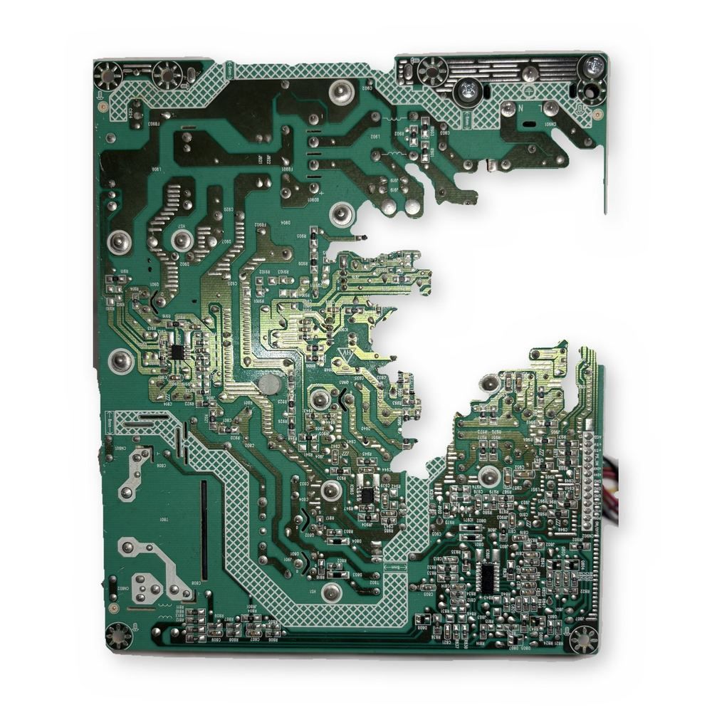 LCD Monitor Power Supply Board PCB Small Form IEC Connector PSU Part — photo 1