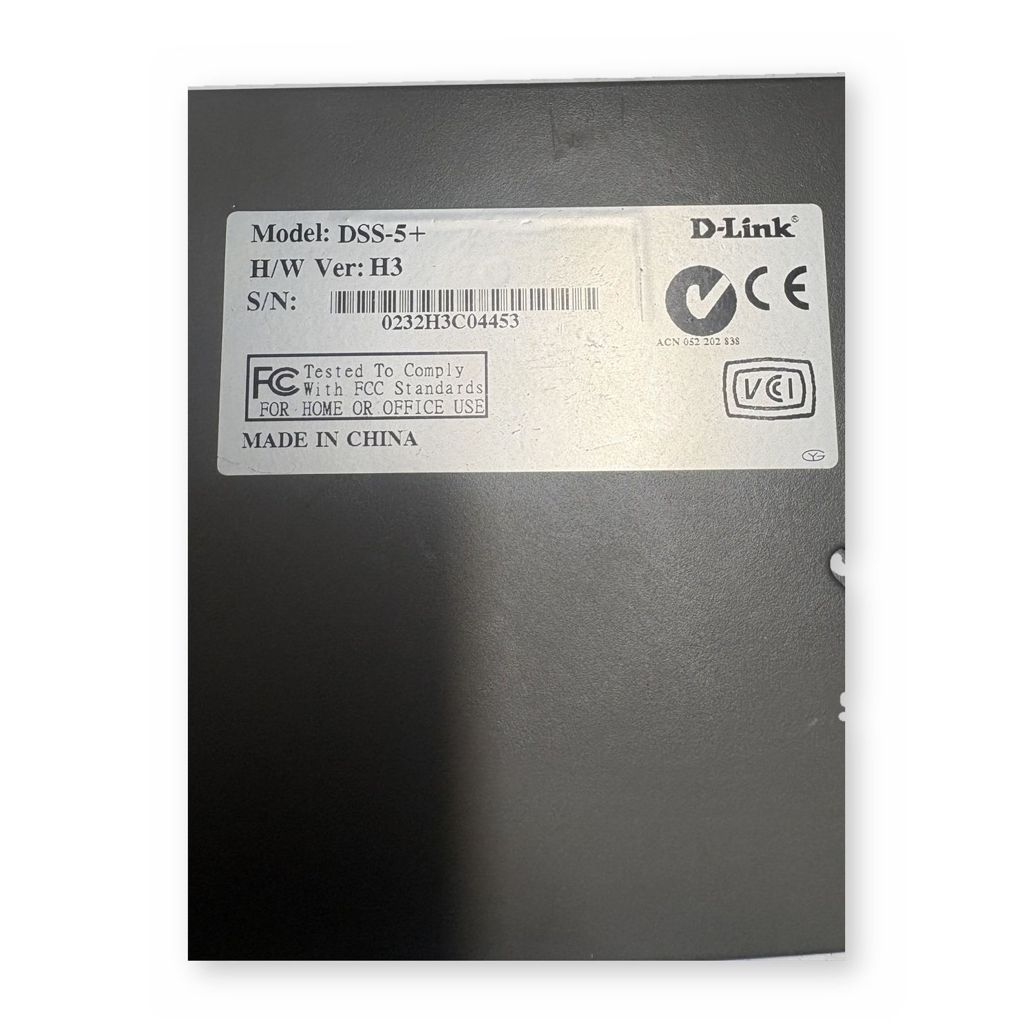 D-Link DSS-5+ 5-Port 10/100 Fast Ethernet Network Switch Desktop — photo 3