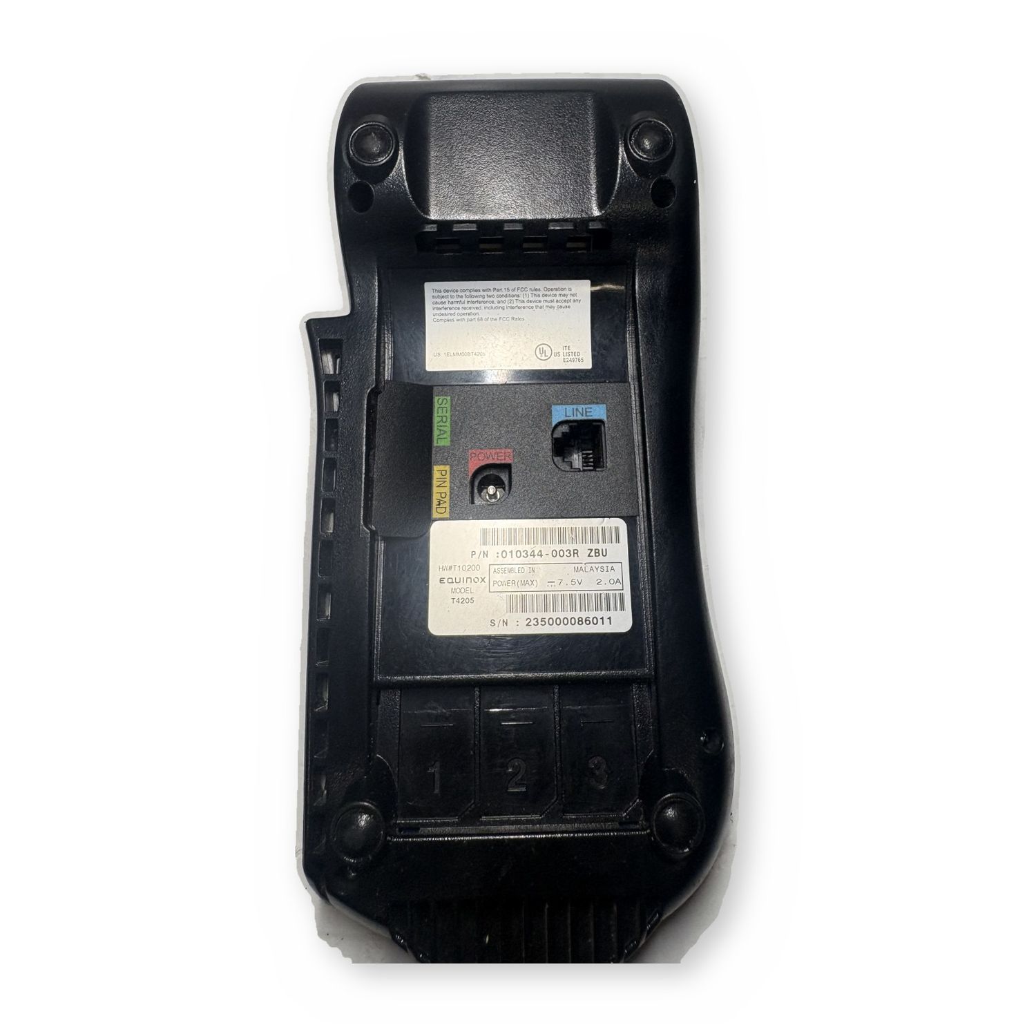 Equinox POS Payment Terminal Credit Card Reader Receipt Printer - For Parts / Not Working — photo 3