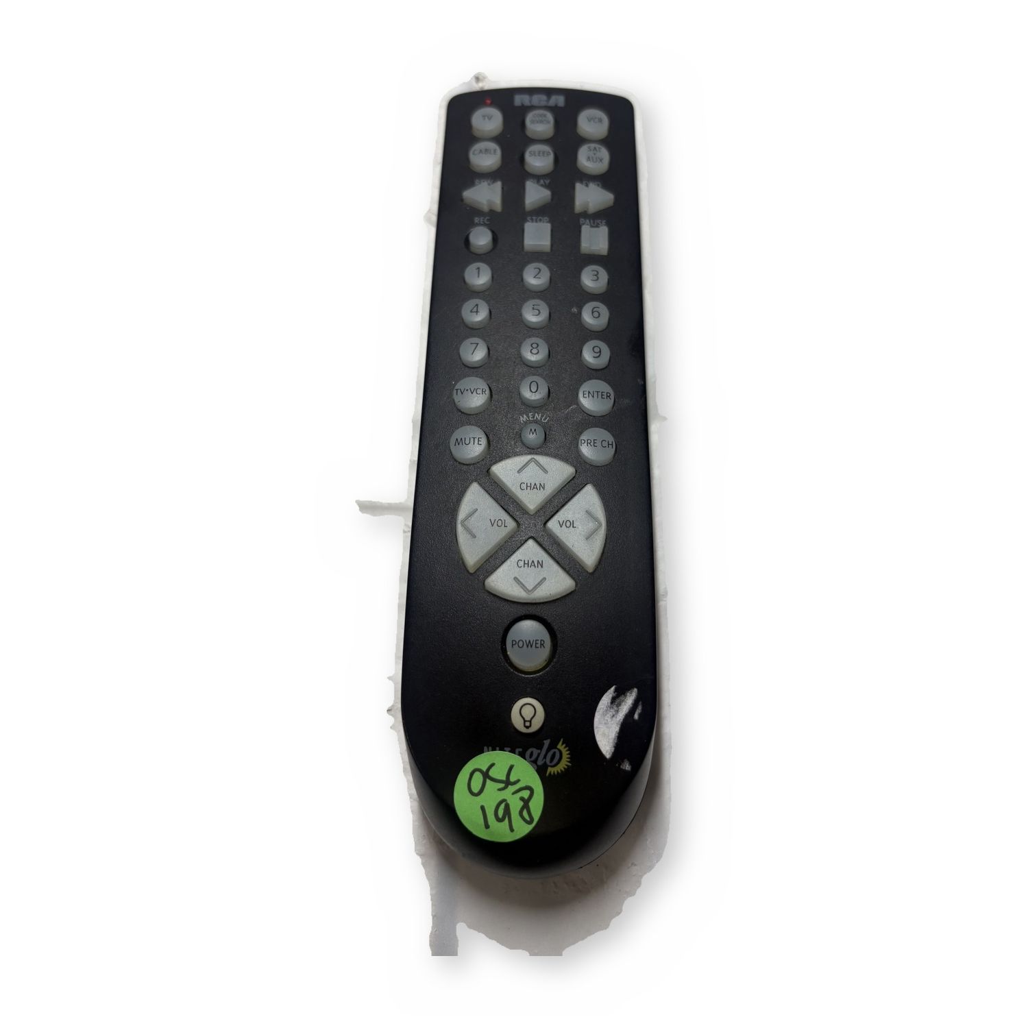 RCA TV VCR Combo Remote Control Black Vintage — photo 2