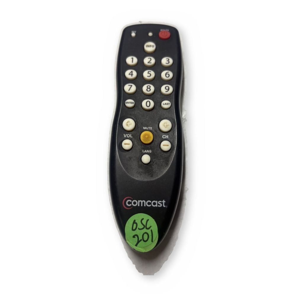 Comcast Xfinity Cable Box Remote Control Black Yellow Mute Button — photo 1