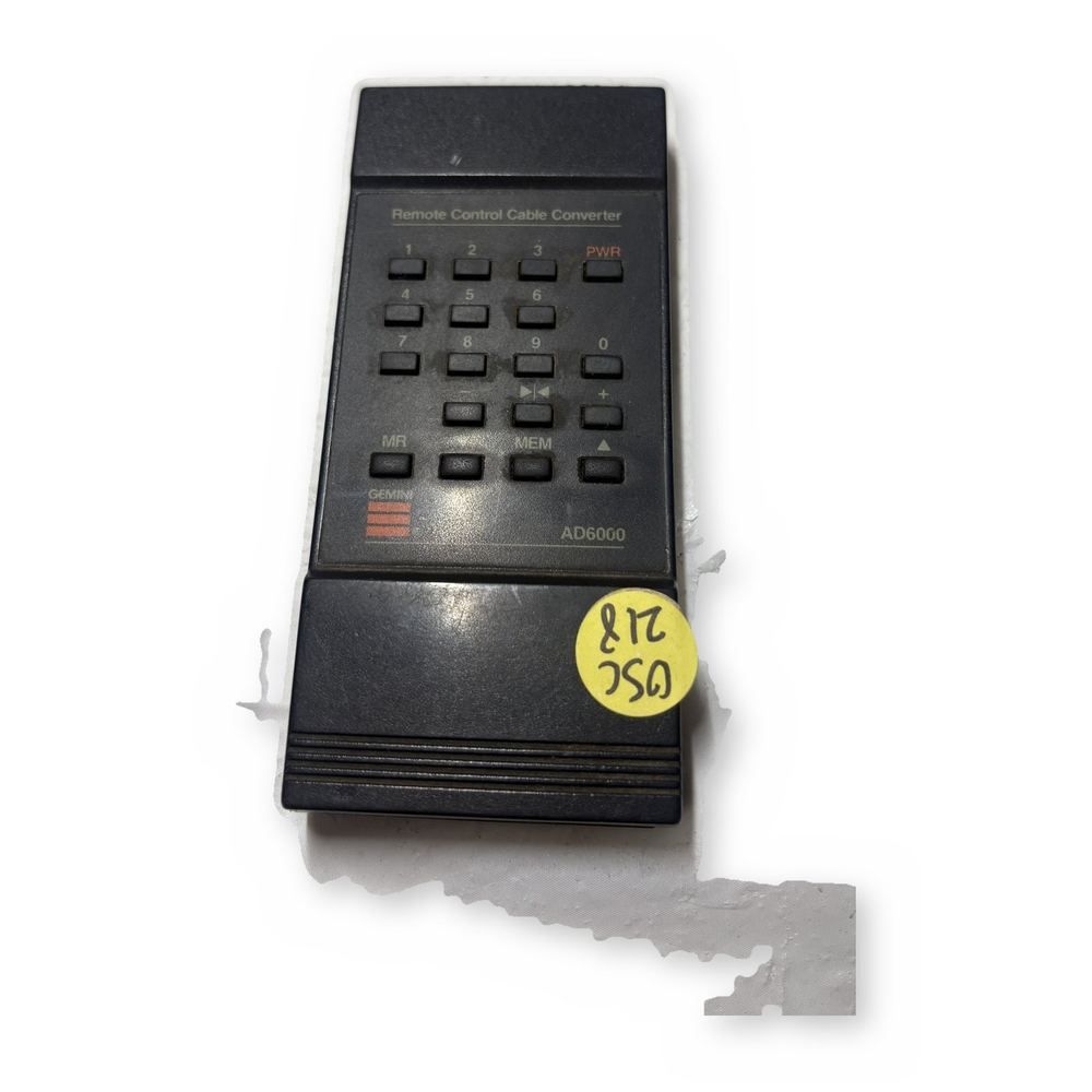 Gemini AD6000 Remote Control Cable Converter Vintage Black MR MEM — photo 1