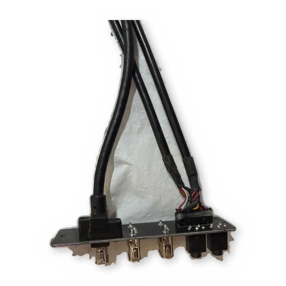 Desktop PC Front USB 3.0 Port Panel Module with Cables - Tested Pull — photo 1