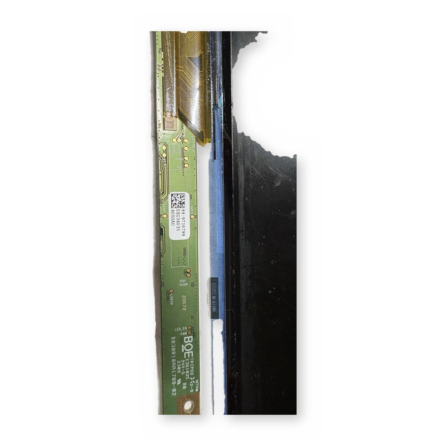 Lot of 2 BOE 15.6in FHD Laptop LCD Screens NT156FHM-N61 1080p 30-Pin - Parts - For Parts / Not Working — photo 2