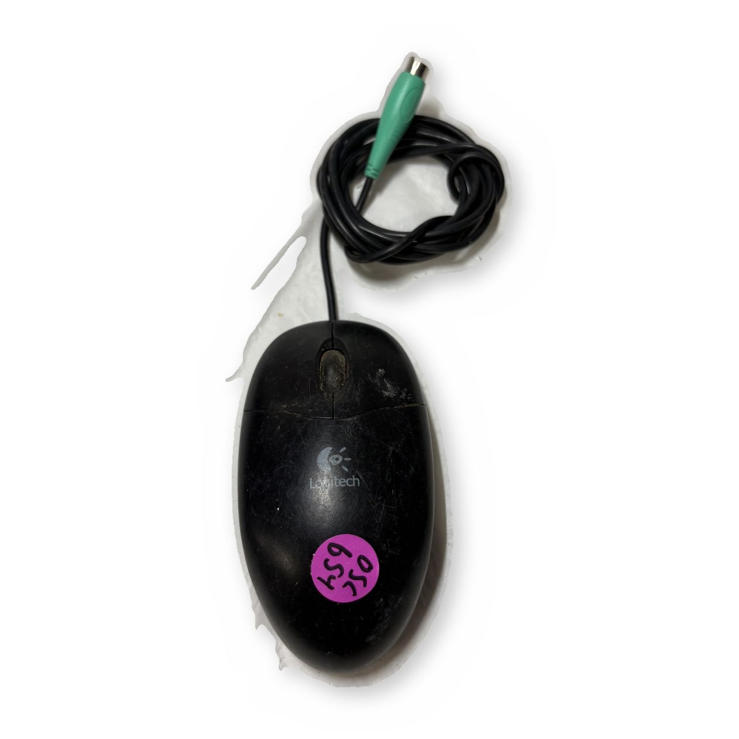 Logitech M-BF96 PS/2 Optical Scroll Mouse Black 2-Button - Used — photo 2