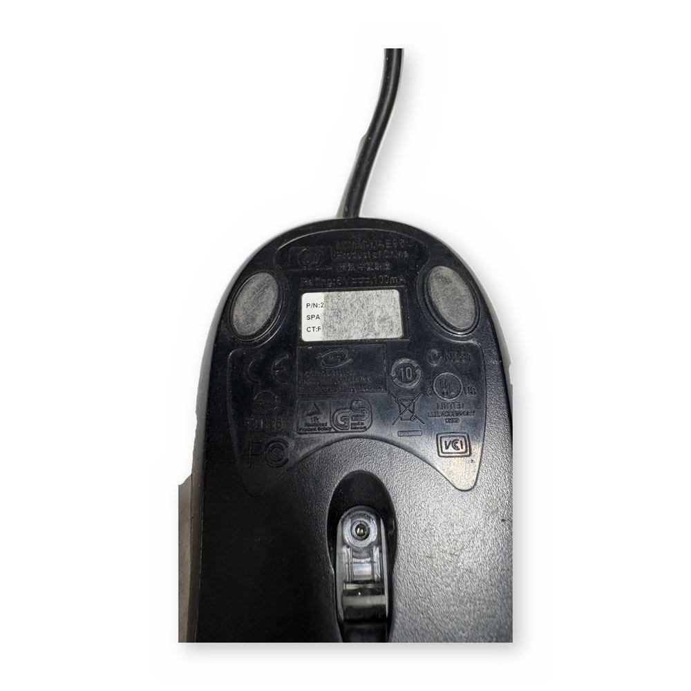 HP USB Optical Scroll Mouse 2-Button Black Silver - Used — photo 1