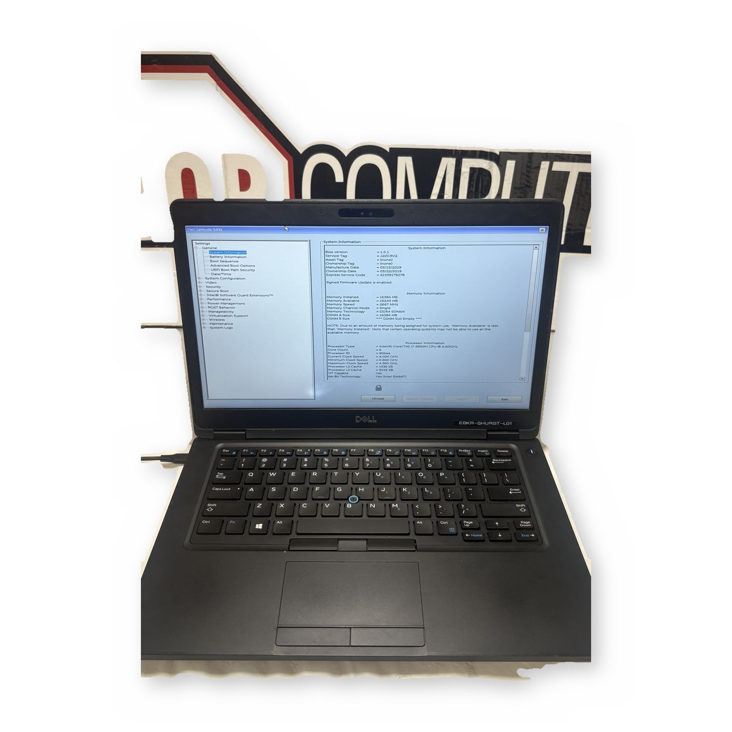 Refurbished Dell Latitude 5491 i7-8850H 6-Core 16GB DDR4 14in Laptop - No Battery — photo 1