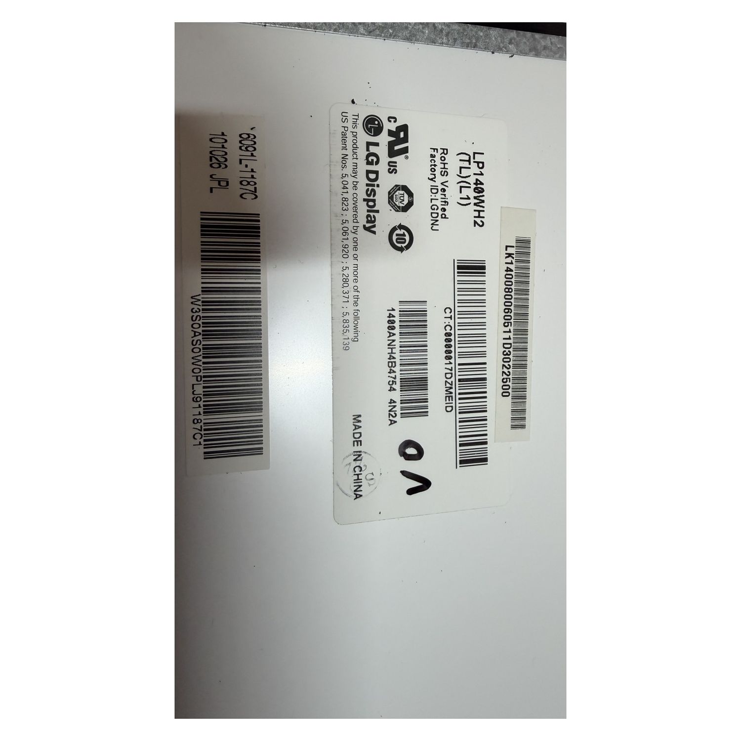 LG LP140WH2 (TL)(L1) 14.0" HD Slim LED Laptop LCD Screen - Working — photo 3