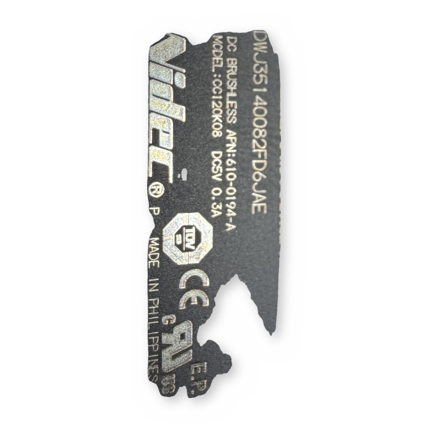 Nidec CC120K08 CPU Fan Apple MacBook Pro Retina 610-0194-A Genuine Pull — photo 3