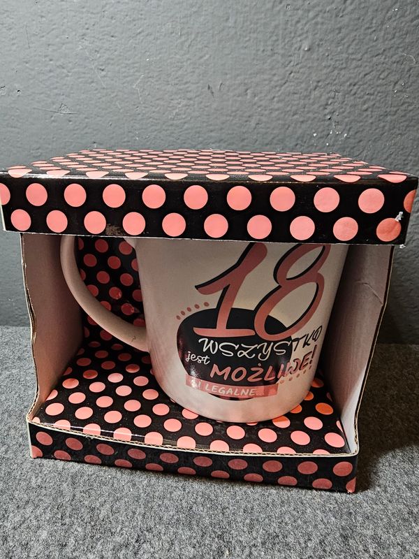 Kubek duży na 18te urodziny