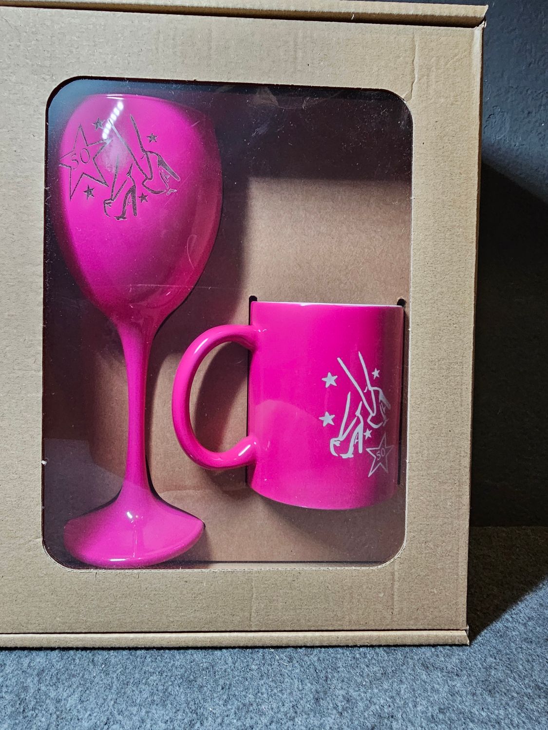 Kieliszek i kubek na 50te urodziny