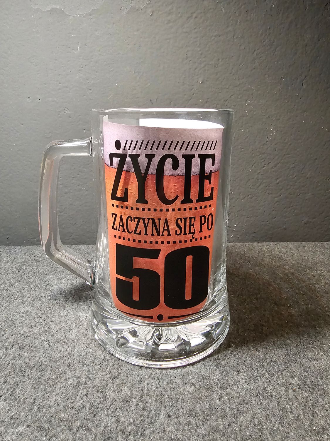 Kufel do piwa 50 urodziny
