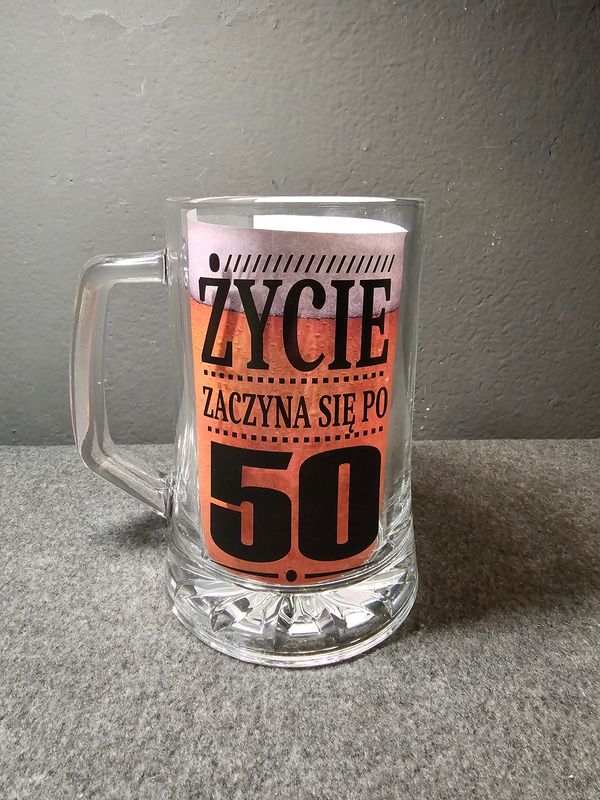 Kufel do piwa 50 urodziny