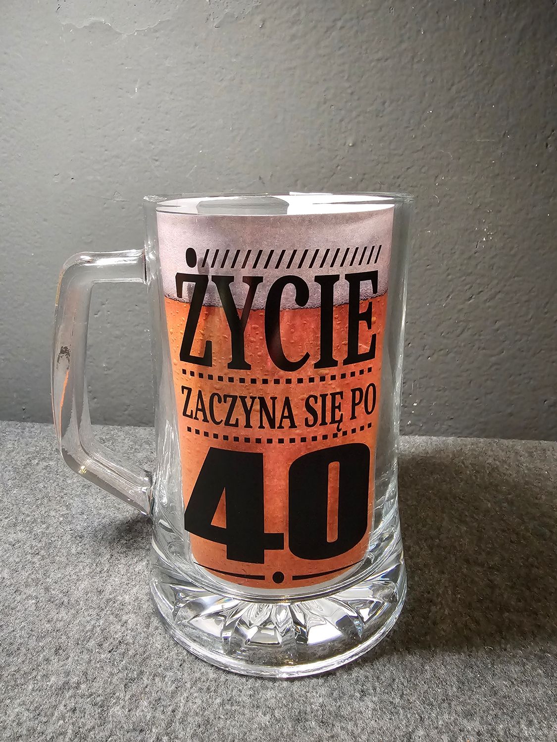 Kufel do piwa 40 urodziny